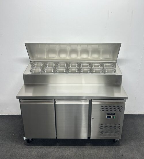 Hire To Purchase: New Foodsville 2 Door Prep Counter Fridge, On Wheels