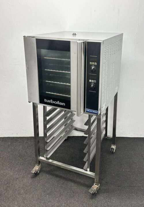 Used Blue Seal Turbofan E32D4 Convection Oven, On Mobile Stand
