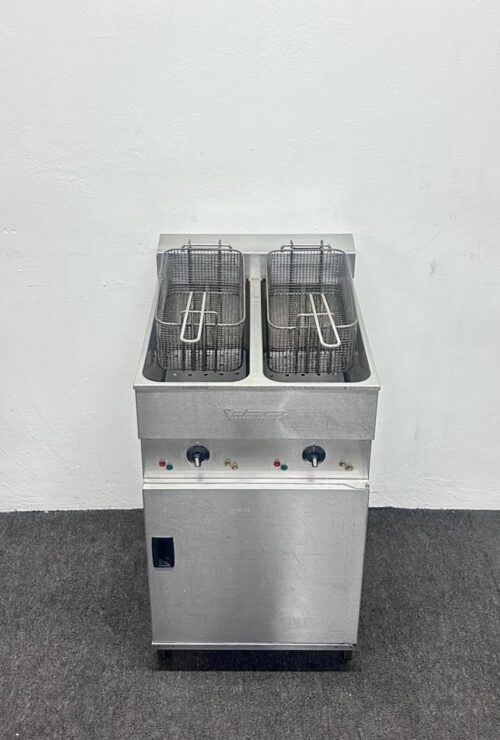 Used Valentine V2525 Twin Pan Twin Basket Electric Fryer