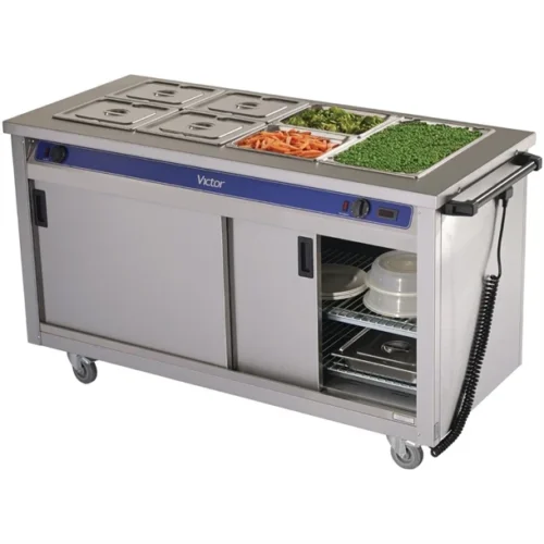 New Victor BM40MS 4 x 1/1 GN Bain Marie & Hot Cupboard, On Wheels