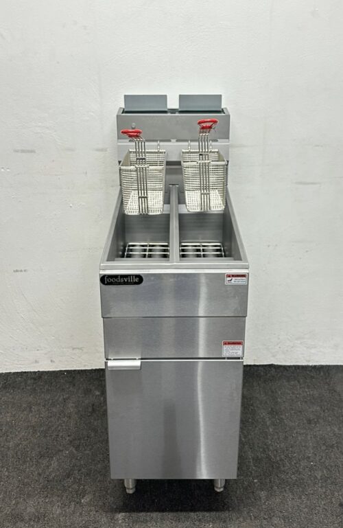 New Foodsville 2 Pan 2 Basket High Output Gas Fryer