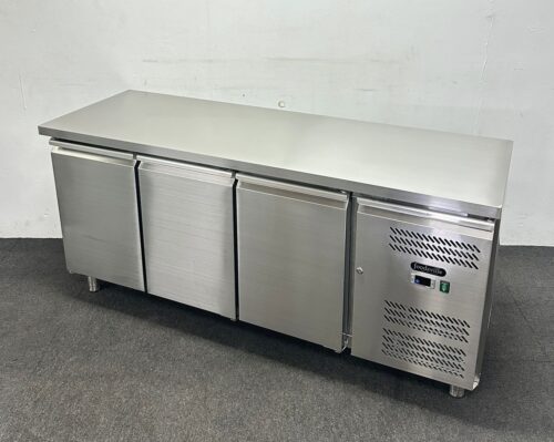 New Foodsville 1795mm 3 Door Worktop Counter Fridge