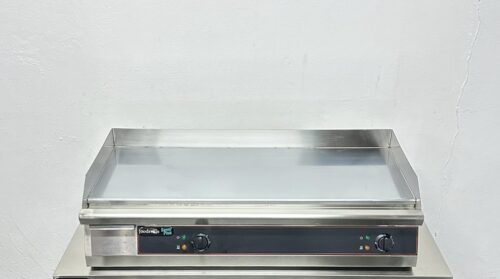 New Foodsville 1000mm Countertop Chrome Top Mirror Electric Griddle 