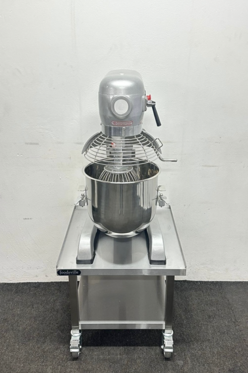 New Foodsville 30 Litre Planetary Mixer With Bowl & Utensils, On Mobile Stand