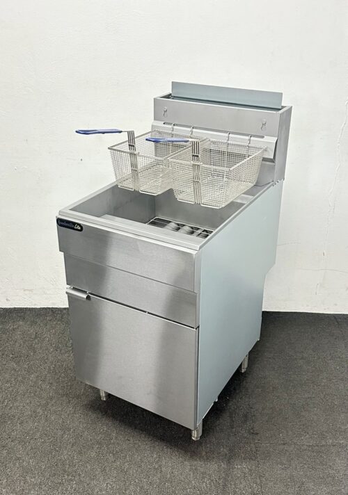 New Foodsville High Performance One Pan Two Basket 5 Burner Gas Fryer