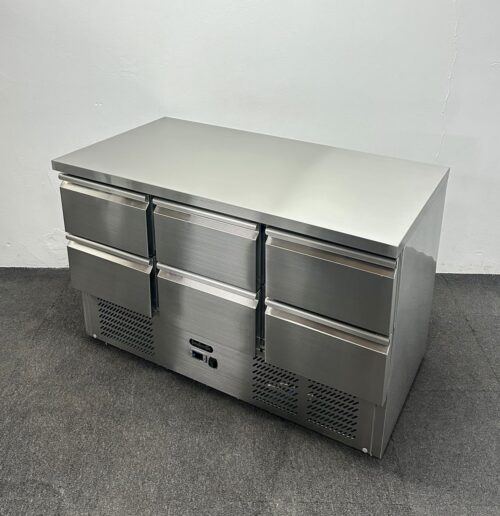 New Foodsville 6 Drawer Worktop Fridge