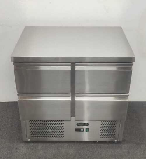 New Foodsville 900mm 4 Drawer Counter Worktop Fridge