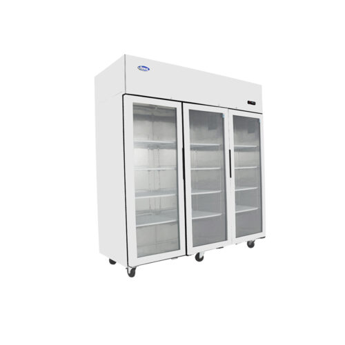 New Foodsville Triple Glass Fronted Display Fridge, On Wheels