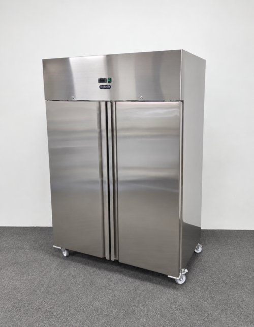 New Foodsville 1200 Litre Double Door Upright Freezer, On Wheels
